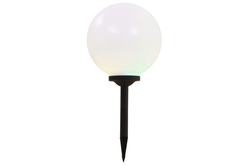 Utendørs sollampe 2 stk LED kuleformet 30 cm RGB - Belysning - Utebelysning - Solcelle utelys & solcellelamper