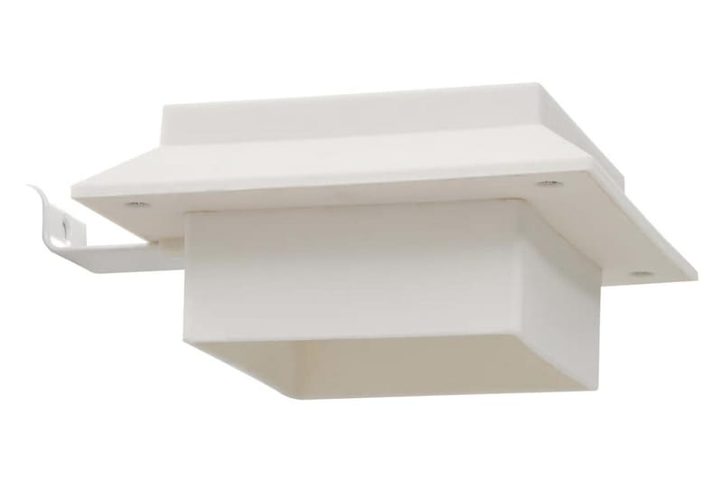 Utendørs sollampe 6 stk LED firkantet 12 cm hvit - Belysning - Utebelysning - Solcelle utelys & solcellelamper