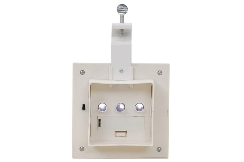 Utendørs sollampe 6 stk LED firkantet 12 cm hvit - Belysning - Utebelysning - Solcelle utelys & solcellelamper