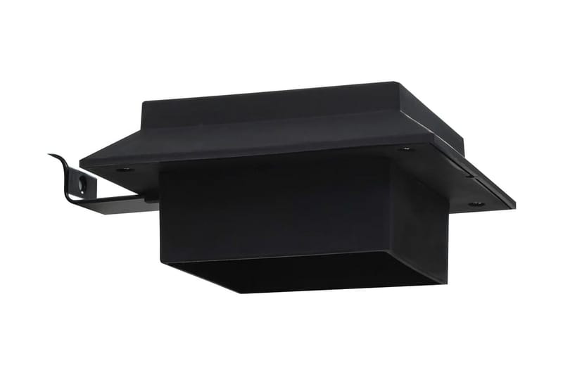 Utendørs sollampe 6 stk LED firkantet 12 cm svart - Belysning - Utebelysning - Solcelle utelys & solcellelamper