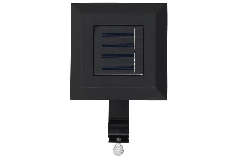 Utendørs sollampe 6 stk LED firkantet 12 cm svart - Belysning - Utebelysning - Solcelle utelys & solcellelamper