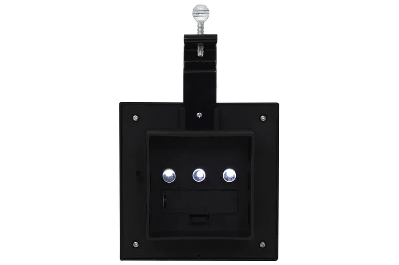 Utendørs sollampe 6 stk LED firkantet 12 cm svart - Belysning - Utebelysning - Solcelle utelys & solcellelamper