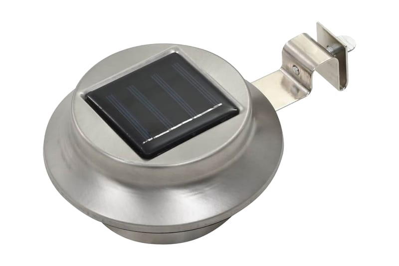 Utendørs sollampe 6 stk LED rund 12 cm hvit - Belysning - Utebelysning - Solcelle utelys & solcellelamper