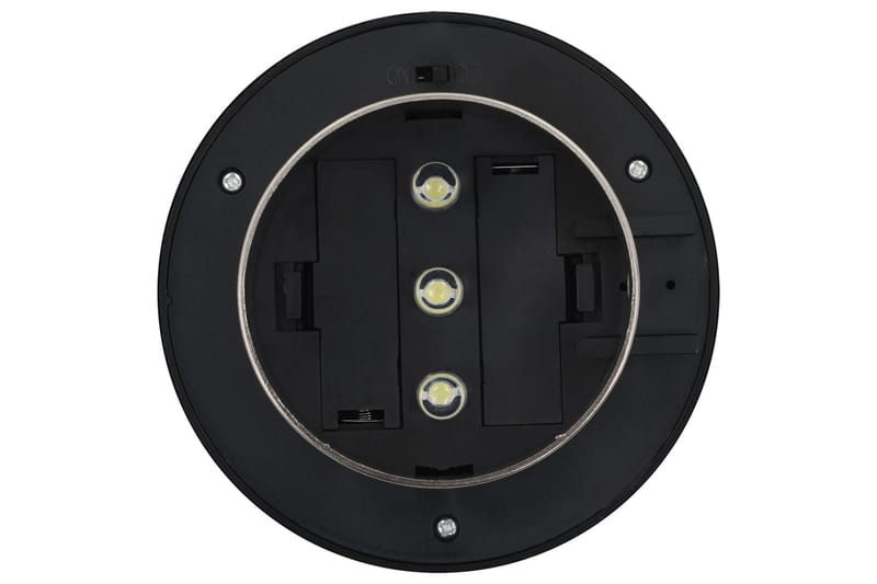 Utendørs sollampe 6 stk LED rund 12 cm hvit - Belysning - Utebelysning - Solcelle utelys & solcellelamper