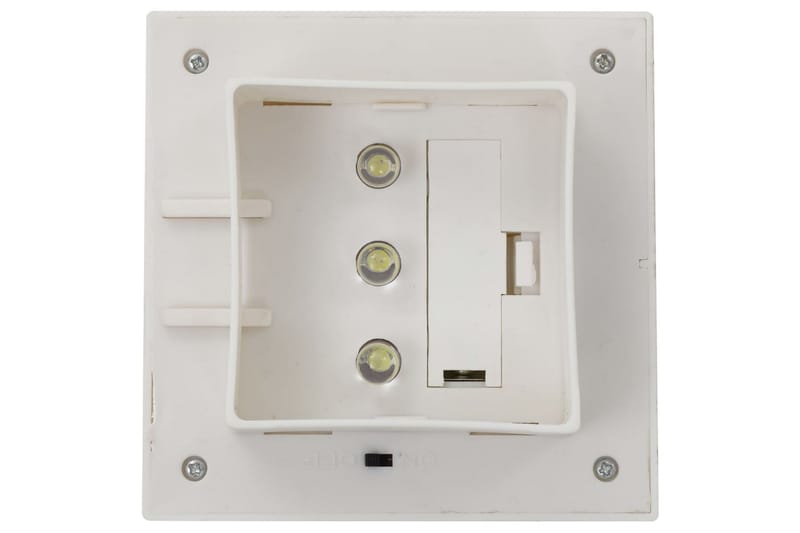 Utendørs sollamper 12 stk LED firkantet 12 cm hvit - Belysning - Utebelysning - Solcelle utelys & solcellelamper