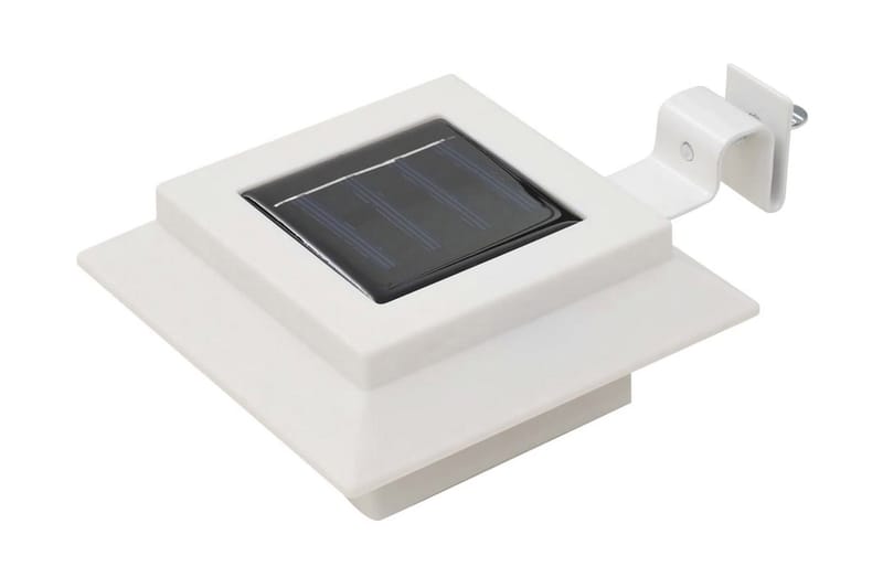 Utendørs sollamper 12 stk LED firkantet 12 cm hvit - Belysning - Utebelysning - Solcelle utelys & solcellelamper