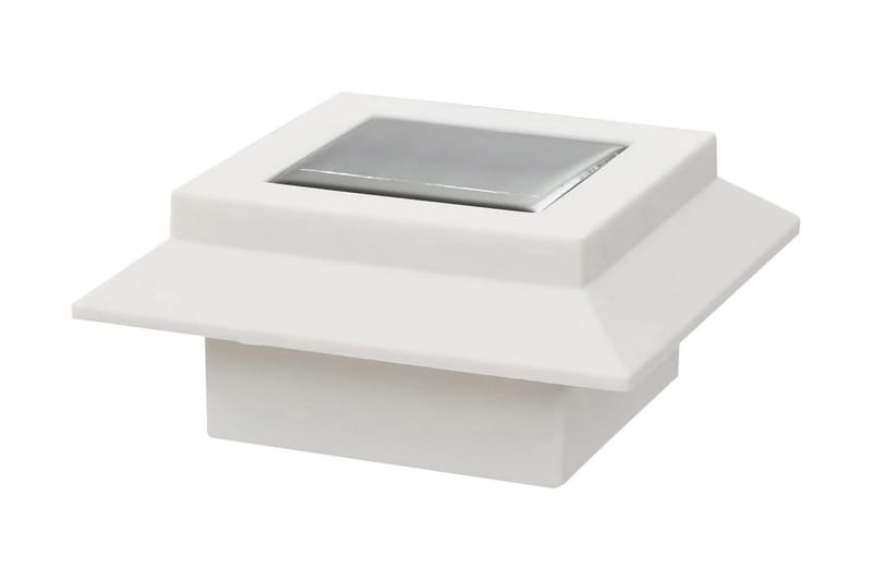 Utendørs sollamper 12 stk LED firkantet 12 cm hvit - Belysning - Utebelysning - Solcelle utelys & solcellelamper
