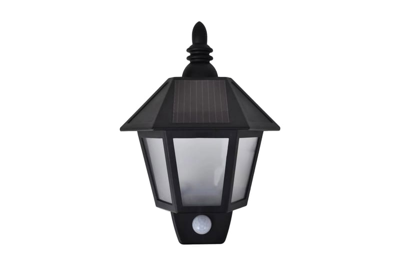 Soldreven vegglampe med bevegelsessensor 2 stk - Belysning - Utebelysning