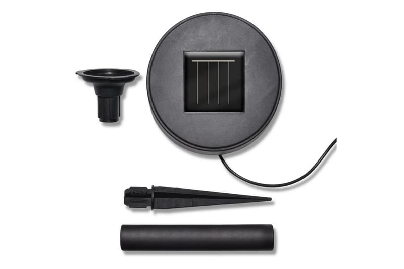 Soldrevet kule 3 stk LED hagelys m. jordspyd & solcellepanel - Belysning - Utebelysning
