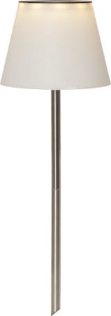 Solini solcellelampe 90 cm - hvit/sølv - Belysning - Utebelysning - Solcelle utelys & solcellelamper