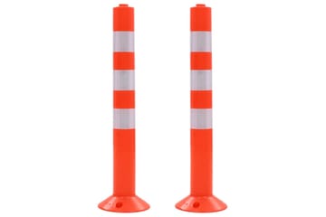 Sperrestolper 2 stk plast 75 cm - Belysning - Utebelysning