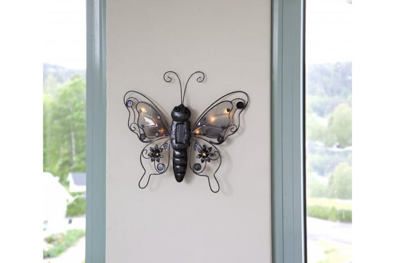 Star Trading Butterfly Solcellebelysning 34 cm - Star Trading - Solcelle utelys & solcellelamper - Utebelysning