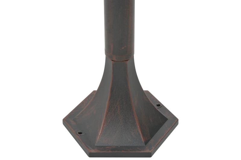 Hagelyktestolpe E27 110 cm 6 stk aluminium bronse - Belysning - Utebelysning - Stolpelykt & portlykt