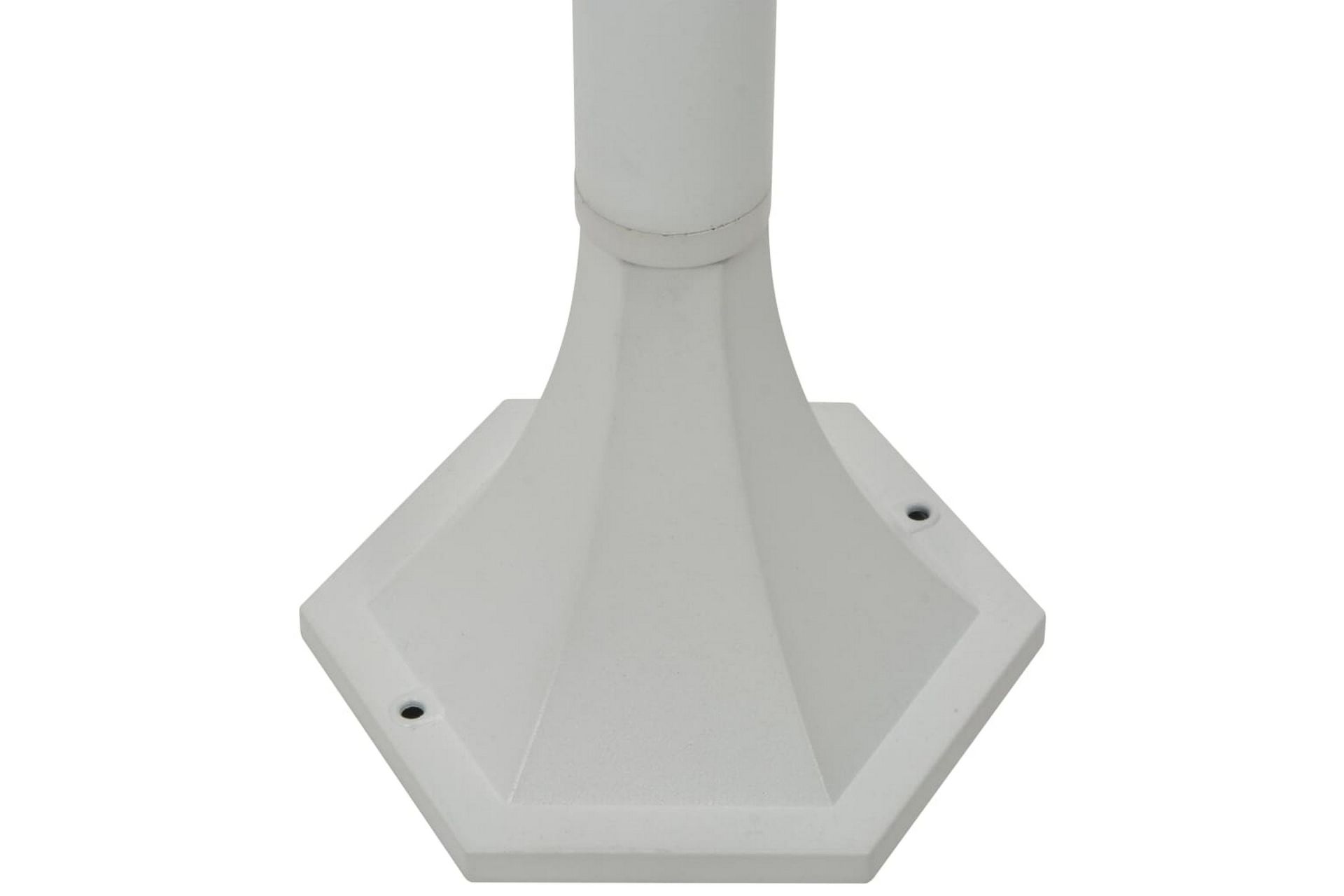 Hagelyktestolpe E27 110 cm 6 stk aluminium hvit - Belysning - Utebelysning - Stolpelykt & portlykt