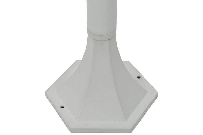 Hagelyktestolpe E27 110 cm 6 stk aluminium hvit - Belysning - Utebelysning - Stolpelykt & portlykt