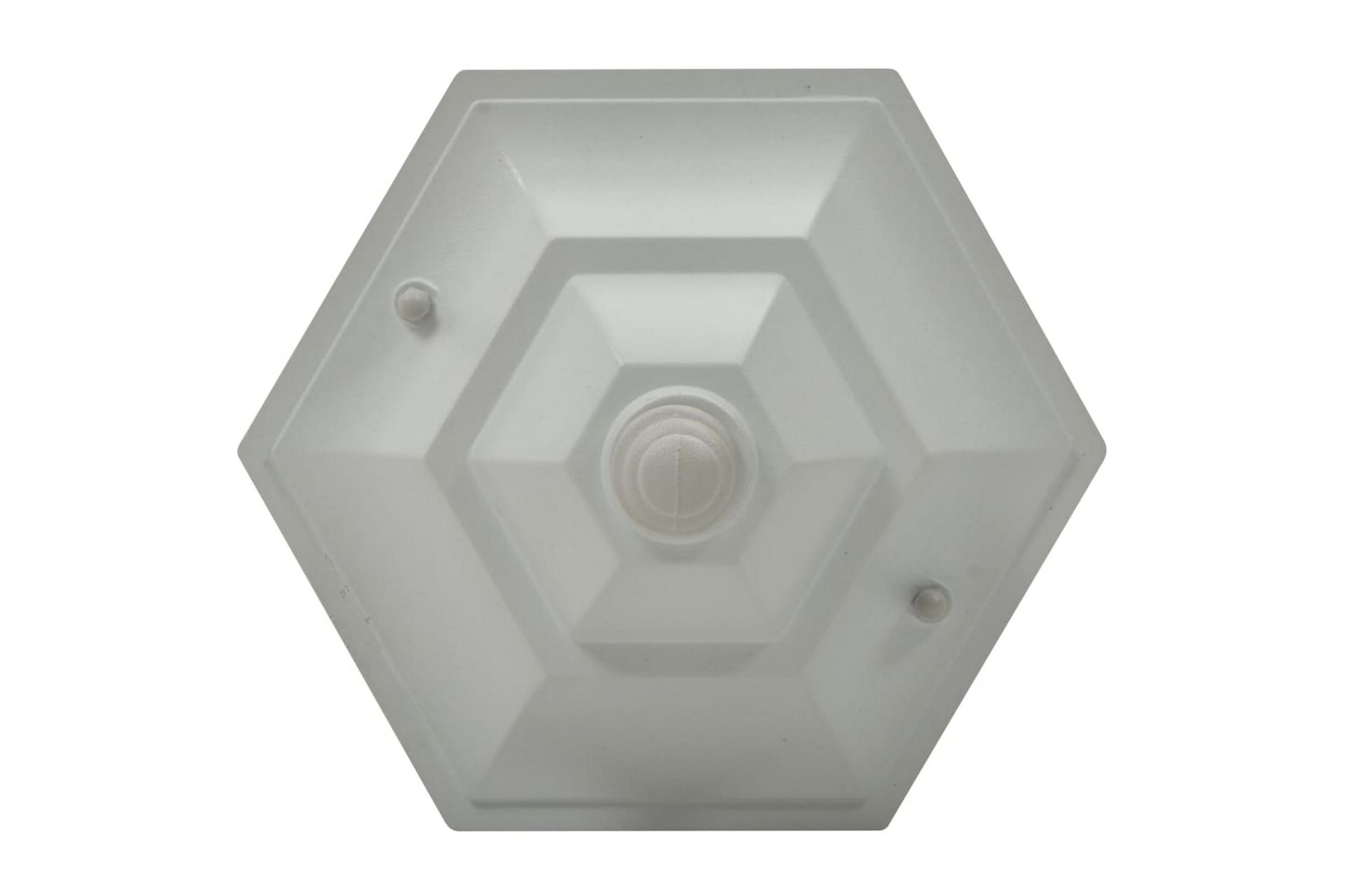 Hagelyktestolpe E27 110 cm 6 stk aluminium hvit - Belysning - Utebelysning - Stolpelykt & portlykt
