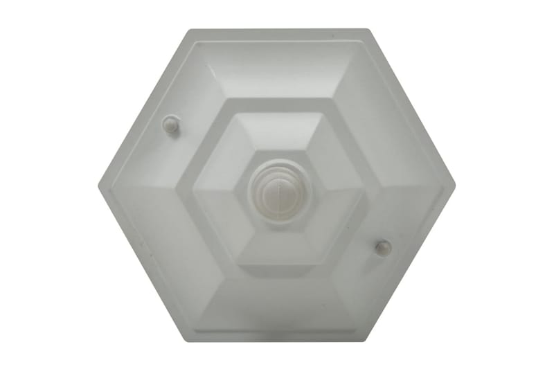 Hagelyktestolpe E27 110 cm 6 stk aluminium hvit - Belysning - Utebelysning - Stolpelykt & portlykt