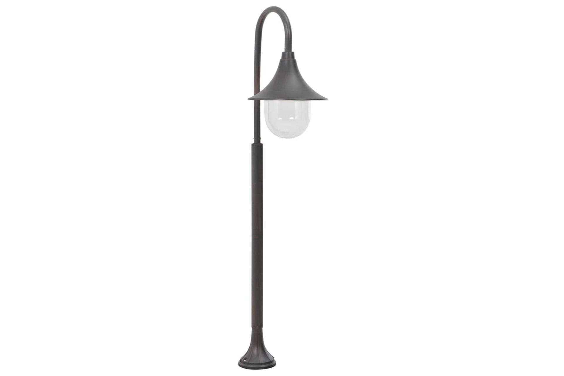 Hagelyktestolpe E27 120 cm aluminium bronse - Belysning - Utebelysning - Stolpelykt & portlykt
