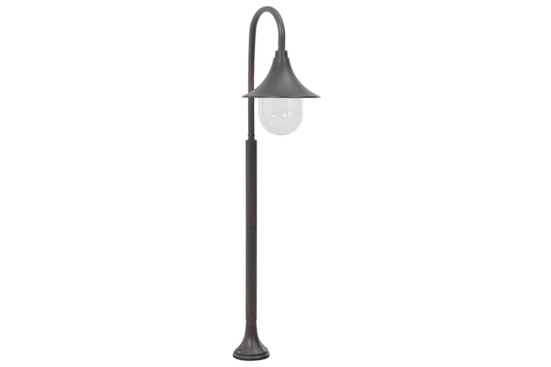 Hagelyktestolpe E27 120 cm aluminium bronse - Belysning - Utebelysning - Stolpelykt & portlykt