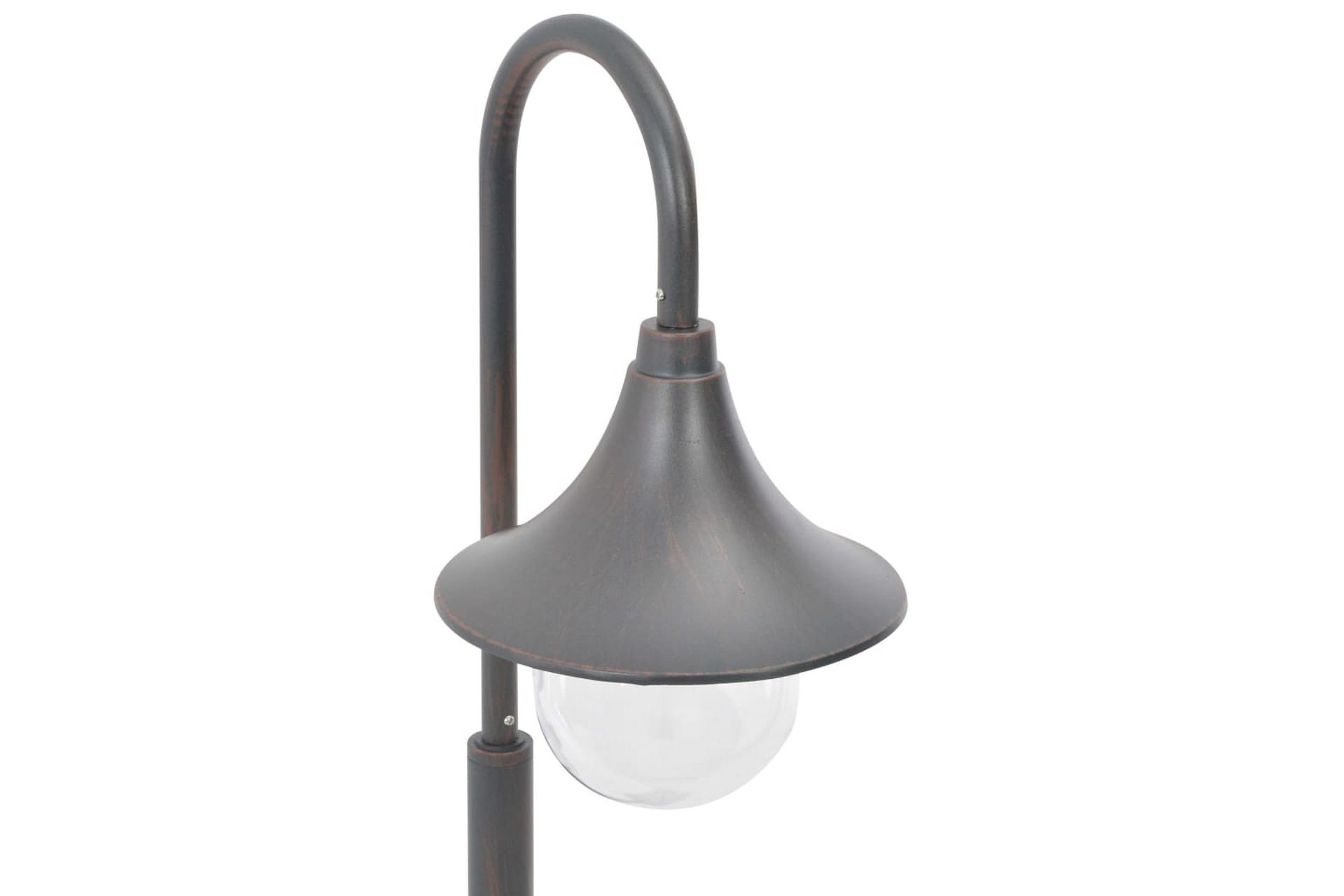 Hagelyktestolpe E27 120 cm aluminium bronse - Belysning - Utebelysning - Stolpelykt & portlykt