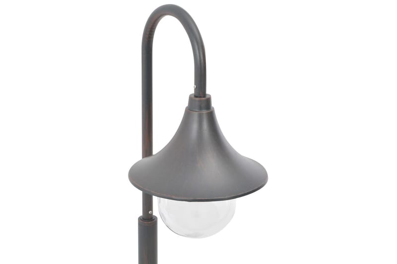 Hagelyktestolpe E27 120 cm aluminium bronse - Belysning - Utebelysning - Stolpelykt & portlykt