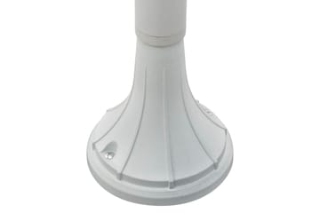 Hagelyktestolpe E27 120 cm aluminium hvit - Belysning - Utebelysning - Stolpelykt & portlykt