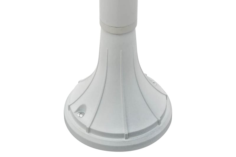 Hagelyktestolpe E27 120 cm aluminium hvit - Belysning - Utebelysning - Stolpelykt & portlykt