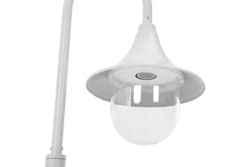 Hagelyktestolpe E27 120 cm aluminium hvit - Belysning - Utebelysning - Stolpelykt & portlykt