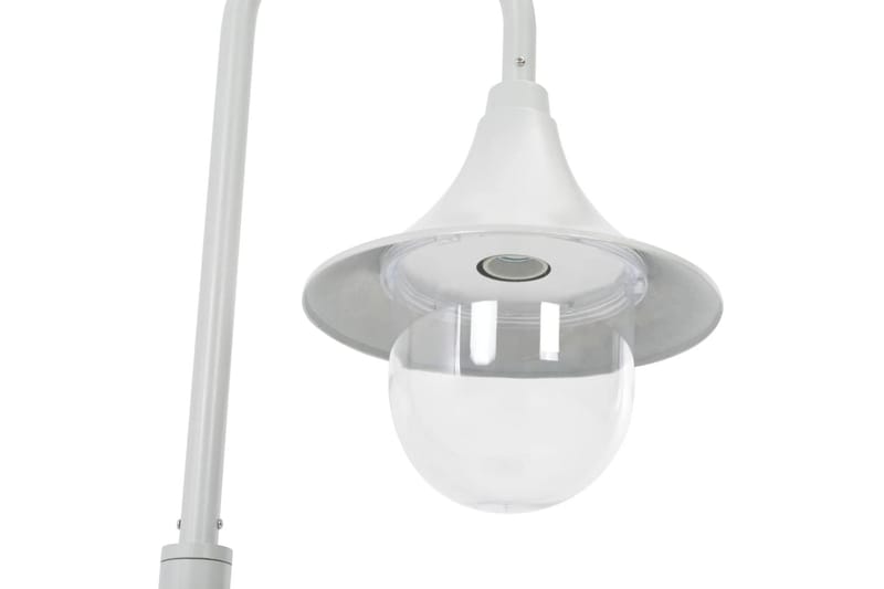 Hagelyktestolpe E27 120 cm aluminium hvit - Belysning - Utebelysning - Stolpelykt & portlykt