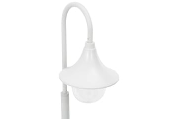 Hagelyktestolpe E27 120 cm aluminium hvit - Belysning - Utebelysning - Stolpelykt & portlykt