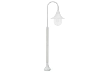 Hagelyktestolpe E27 120 cm aluminium hvit - Belysning - Utebelysning - Stolpelykt & portlykt