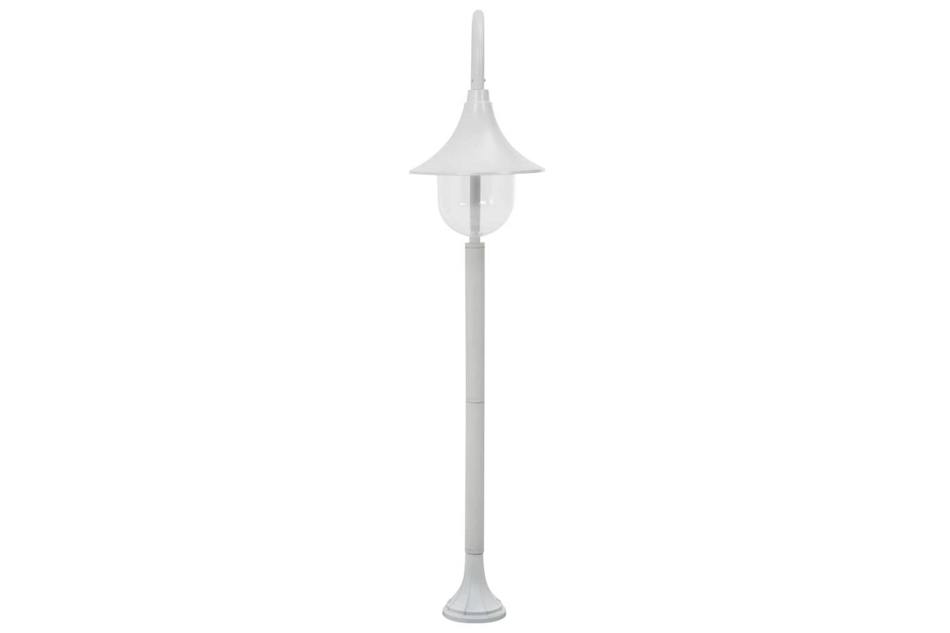 Hagelyktestolpe E27 120 cm aluminium hvit - Belysning - Utebelysning - Stolpelykt & portlykt