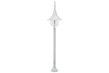 Hagelyktestolpe E27 120 cm aluminium hvit - Belysning - Utebelysning - Stolpelykt & portlykt