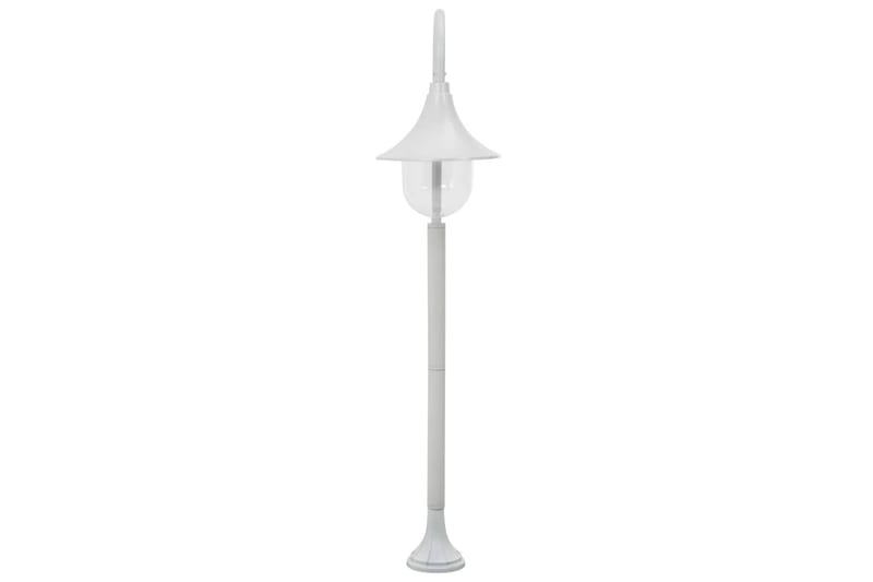Hagelyktestolpe E27 120 cm aluminium hvit - Belysning - Utebelysning - Stolpelykt & portlykt