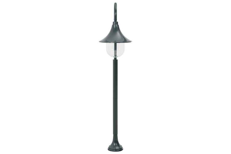 Hagelyktestolpe E27 120 cm aluminium mørkegrønn - Belysning - Utebelysning - Stolpelykt & portlykt