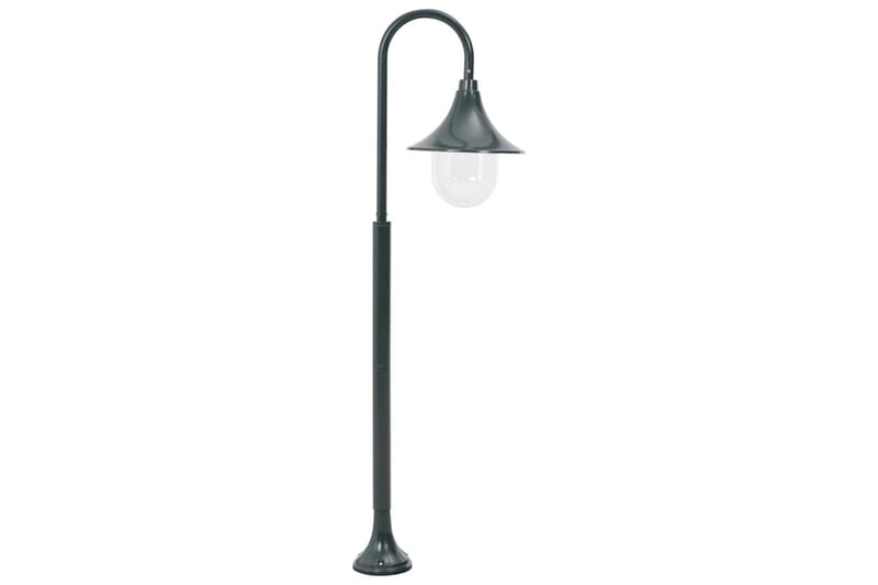 Hagelyktestolpe E27 120 cm aluminium mørkegrønn - Belysning - Utebelysning - Stolpelykt & portlykt
