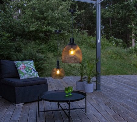 Sunlight solcellelampe 19 cm - svart - Belysning - Utebelysning - Solcelle utelys & solcellelamper