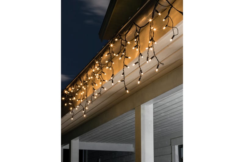 Tillegg istapp 100 LED Svart - Konstsmide - Balkong belysning - Lyslenke - Utebelysning - Verandabelysning
