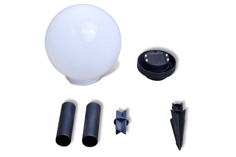 Utendørs Soldrevet Ball Lys LED 20cm 3 stk - Hvit - Belysning - Utebelysning