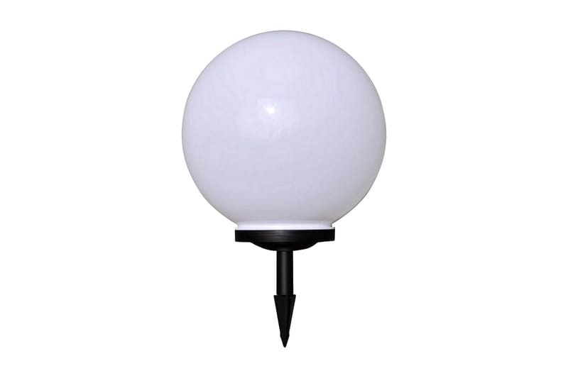 Utendørs Soldrevet Ball Lys LED 40 cm 1 stk - Hvit - Utebelysning - Pullert