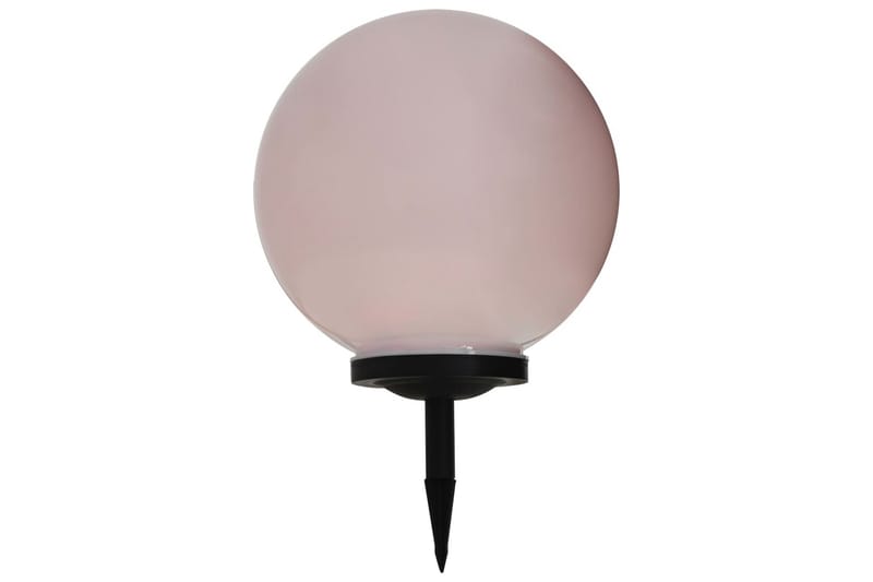 Utendørs sollampe 2 stk LED kuleformet 40 cm RGB - Solcelle utelys & solcellelamper - Utebelysning