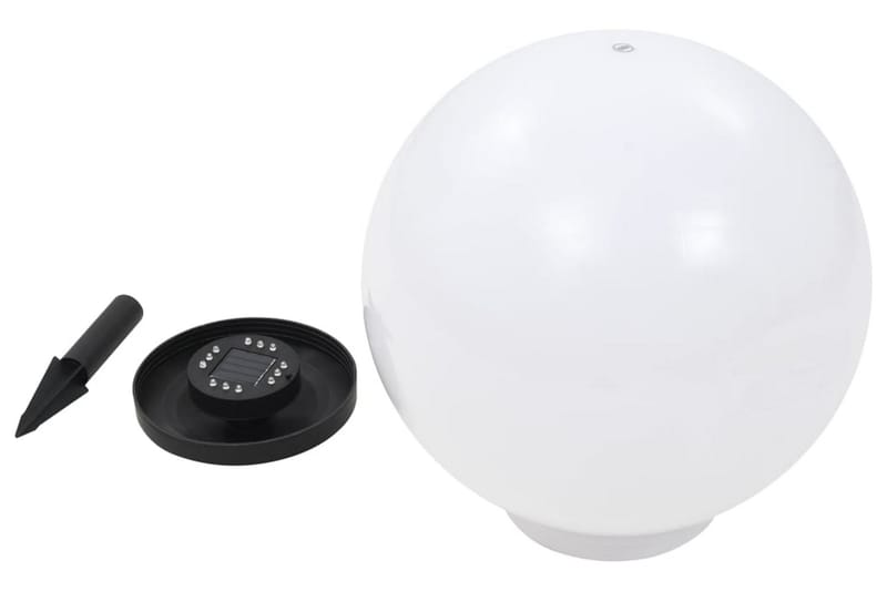 Utendørs sollampe 2 stk LED kuleformet 40 cm RGB - Belysning - Utebelysning - Solcelle utelys & solcellelamper