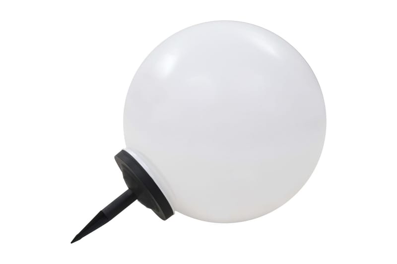 Utendørs sollampe 2 stk LED kuleformet 50 cm RGB - Solcelle utelys & solcellelamper - Utebelysning