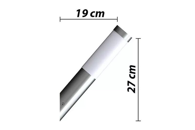 Vegglamper 2stk 6 x 36 cm - Sølv - Utebelysning - Fasadebelysning - Entrébelysning