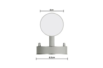 Vegglamper med Bevegelsesdetektor 2stk 11 x 35 cm - Sølv - Belysning - Utebelysning