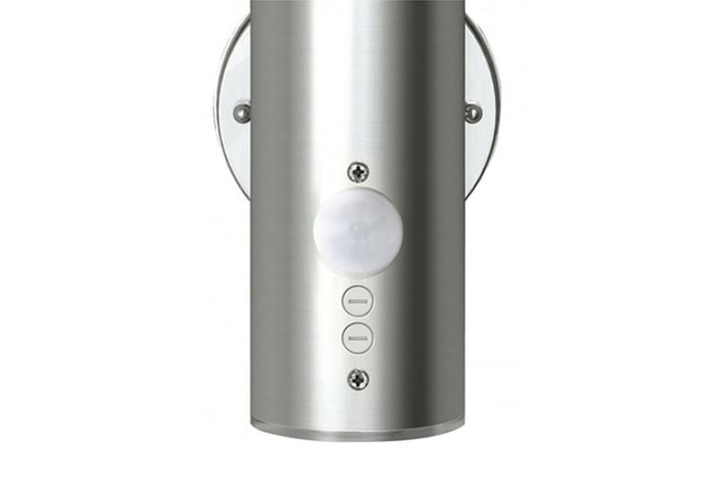 Vegglamper med Bevegelsesdetektor 2stk 11 x 35 cm - Sølv - Belysning - Utebelysning