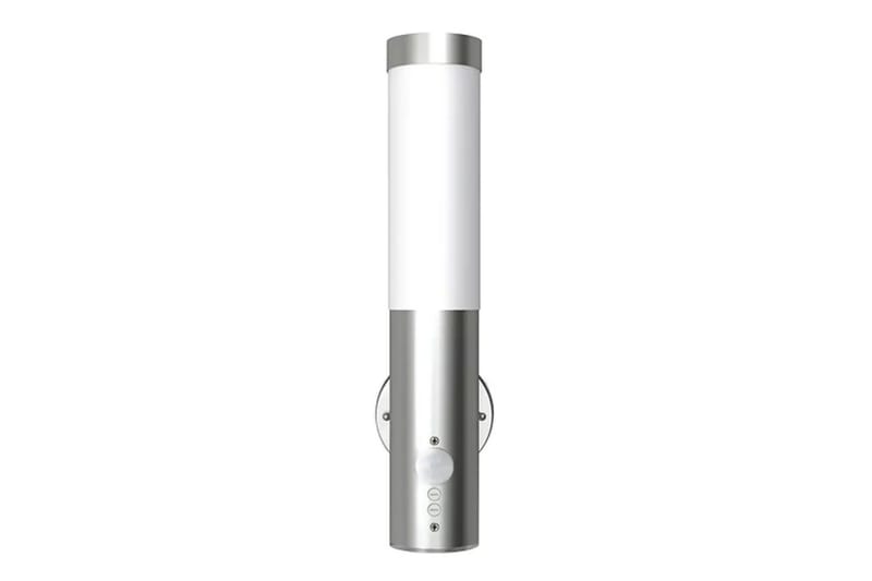 Vegglamper med Bevegelsesdetektor 2stk 11 x 35 cm - Sølv - Belysning - Utebelysning