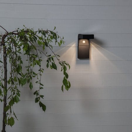 Vici solcellevegglykt 9 cm - svart - Belysning - Utebelysning - Solcelle utelys & solcellelamper