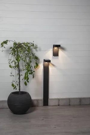 Vici solcellevegglykt 9 cm - svart - Belysning - Utebelysning - Solcelle utelys & solcellelamper