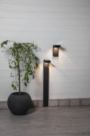 Vici solcellevegglykt 9 cm - svart - Belysning - Utebelysning - Solcelle utelys & solcellelamper